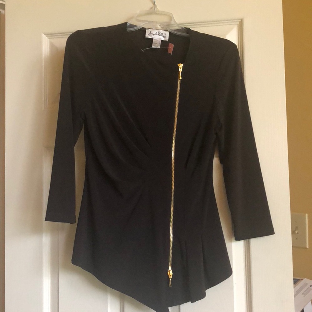 Joseph Ribkoff pants suit 8 chocolate brown
